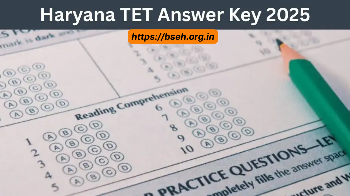 HTET Answer Key 2025 Released