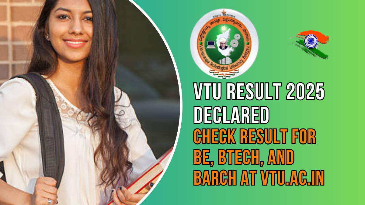 VTU Result 2025 Declared: Direct Link, Steps to Download Marksheet for BE, BTech, and BArch at vtu.ac.in